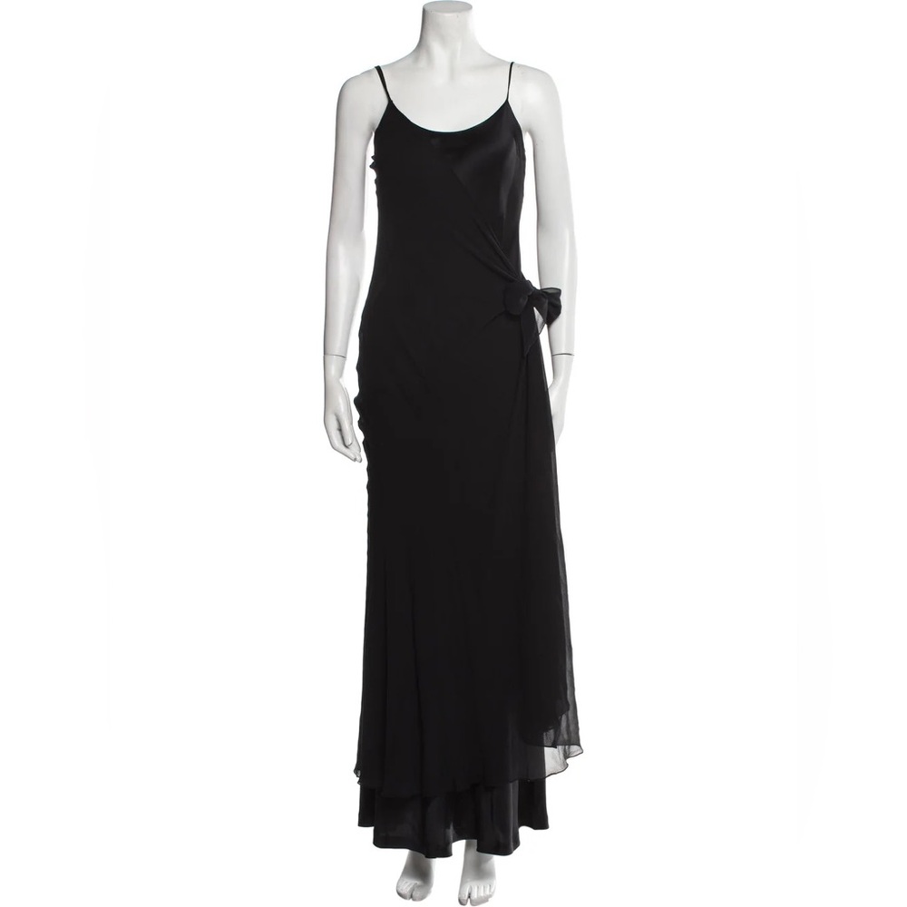 Vintage MaxMara Pianoforte 100% Silk Wrap Dress
